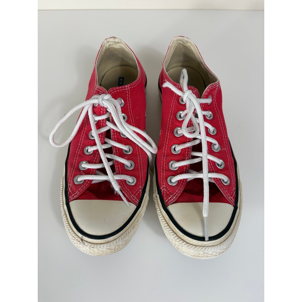 Converse All Star Lo Top Red Casual Retro Sneakers Women's Size 8 Men's 6
